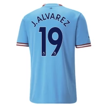Maillot de Foot Manchester City J. Alvarez 19 Tenue Domicile 2022/23 Maillot de Foot Manchester City J. Alvarez 19 Tenue Domicile 2022/23
