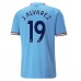 Maillot de Foot Manchester City J. Alvarez 19 Tenue Domicile 2022/23