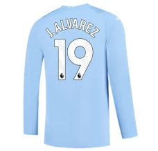 Maillot de Foot Manchester City J. Alvarez 19 Tenue Domicile 2023/24 Manche Longue Maillot de Foot Manchester City J. Alvarez 19 Tenue Domicile 2023/24 Manche Longue