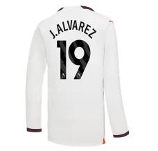 Maillot de Foot Manchester City J. Alvarez 19 Tenue Extérieur 2023/24 Manche Longue Maillot de Foot Manchester City J. Alvarez 19 Tenue Extérieur 2023/24 Manche Longue