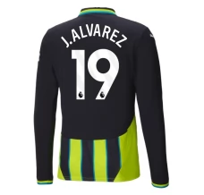 Maillot de Foot Manchester City J.Alvarez 19 Tenue Extérieur 2024/25 Manche Longue Maillot de Foot Manchester City J.Alvarez 19 Tenue Extérieur 2024/25 Manche Longue