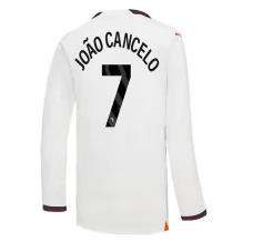 Maillot de Foot Manchester City Joao Cancelo 7 Tenue Extérieur 2023/24 Manche Longue