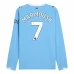 Maillot de Foot Manchester City Marmoush 7 Tenue Domicile 2025/26 Manche Longue