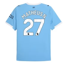 Maillot de Foot Manchester City Matheus N. 27 Tenue Domicile 2025/26 Maillot de Foot Manchester City Matheus N. 27 Tenue Domicile 2025/26