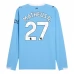 Maillot de Foot Manchester City Matheus N. 27 Tenue Domicile 2025/26 Manche Longue