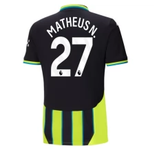 Maillot de Foot Manchester City Matheus N. 27 Tenue Extérieur 2024/25