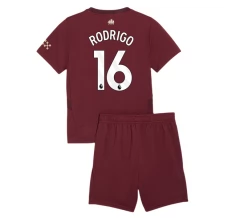 Maillot de Foot Manchester City Rodrigo 16 Enfant Tenue Third 2024/25