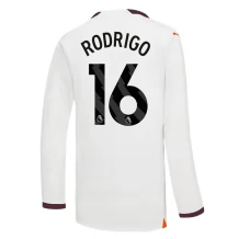 Maillot de Foot Manchester City Rodrigo 16 Tenue Extérieur 2023/24 Manche Longue Maillot de Foot Manchester City Rodrigo 16 Tenue Extérieur 2023/24 Manche Longue