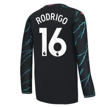 Maillot de Foot Manchester City Rodrigo 16 Tenue Third 2023/24 Manche Longue