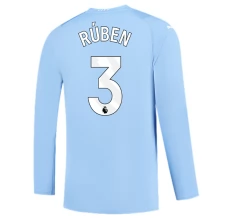 Maillot de Foot Manchester City Ruben 3 Tenue Domicile 2023/24 Manche Longue