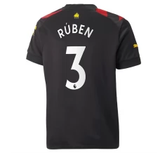 Maillot de Foot Manchester City Ruben 3 Tenue Extérieur 2022/23