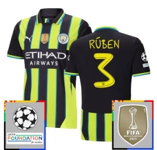 Maillot de Foot Manchester City Rúben 3 Tenue Extérieur Champions League With Patch 2024/25