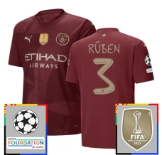 Maillot de Foot Manchester City Rúben 3 Tenue Third Champions League With Patch 2024/25