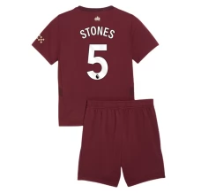 Maillot de Foot Manchester City Stones 5 Enfant Tenue Third 2024/25