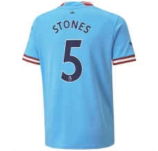 Maillot de Foot Manchester City Stones 5 Tenue Domicile 2022/23