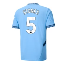 Maillot de Foot Manchester City Stones 5 Tenue Domicile 2024/25