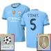 Maillot de Foot Manchester City Stones 5 Tenue Domicile Champions League With Patch 2024/25