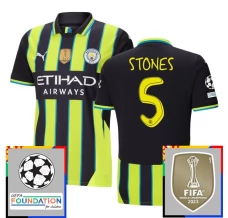 Maillot de Foot Manchester City Stones 5 Tenue Extérieur Champions League With Patch 2024/25