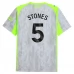 Maillot de Foot Manchester City Stones 5 Tenue Third 2025/26