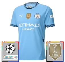 Maillot de Foot Manchester City Tenue Domicile Champions League With Patch 2024/25