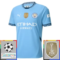 Maillot de Foot Manchester City Tenue Domicile Champions League With Patch 2024/25