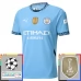 Maillot de Foot Manchester City Tenue Domicile Champions League With Patch 2024/25