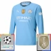 Maillot de Foot Manchester City Tenue Domicile Champions League With Patch 2024/25 Manche Longue Maillot de Foot Manchester City Tenue Domicile Champions League With Patch 2024/25 Manche Longue