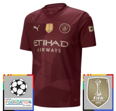 Maillot de Foot Manchester City Tenue Third Champions League With Patch 2024/25
