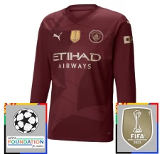 Maillot de Foot Manchester City Tenue Third Champions League With Patch 2024/25 Manche Longue