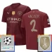Maillot de Foot Manchester City Walker 2 Tenue Third Champions League With Patch 2024/25