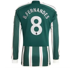 Maillot de Foot Manchester United B.Fernandes 8 Tenue Extérieur 2023/24 Manche Longue