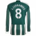 Maillot de Foot Manchester United B.Fernandes 8 Tenue Extérieur 2023/24 Manche Longue