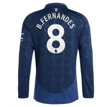 Maillot de Foot Manchester United B.Fernandes 8 Tenue Extérieur 2024/25 Manche Longue