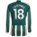 Maillot de Foot Manchester United Casemiro 18 Tenue Extérieur 2023/24 Manche Longue