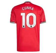Maillot de Foot Manchester United Cunha 10 Tenue Domicile 2025/26