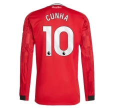 Maillot de Foot Manchester United Cunha 10 Tenue Domicile 2025/26 Manche Longue Maillot de Foot Manchester United Cunha 10 Tenue Domicile 2025/26 Manche Longue