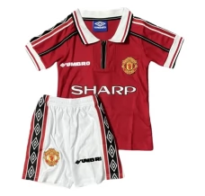 Maillot de Foot Manchester United Enfant Tenue Domicile Retro 1998-99