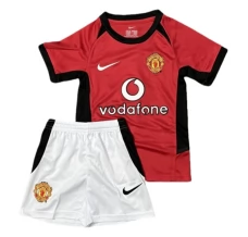 Maillot de Foot Manchester United Enfant Tenue Domicile Retro 2002-03