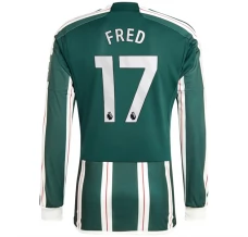 Maillot de Foot Manchester United Fred 17 Tenue Extérieur 2023/24 Manche Longue Maillot de Foot Manchester United Fred 17 Tenue Extérieur 2023/24 Manche Longue