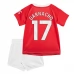 Maillot de Foot Manchester United Garnacho 17 Enfant Tenue Domicile 2024/25