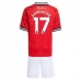 Maillot de Foot Manchester United Garnacho 17 Enfant Tenue Domicile 2025/26