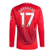 Maillot de Foot Manchester United Garnacho 17 Tenue Domicile 2024/25 Manche Longue