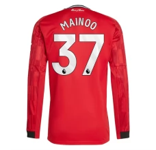 Maillot de Foot Manchester United Mainoo 37 Tenue Domicile 2025/26 Manche Longue