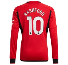Maillot de Foot Manchester United Rashford 10 Tenue Domicile 2023/24 Manche Longue