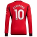 Maillot de Foot Manchester United Rashford 10 Tenue Domicile 2023/24 Manche Longue
