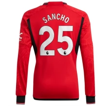 Maillot de Foot Manchester United Sancho 25 Tenue Domicile 2023/24 Manche Longue