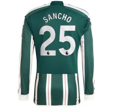 Maillot de Foot Manchester United Sancho 25 Tenue Extérieur 2023/24 Manche Longue Maillot de Foot Manchester United Sancho 25 Tenue Extérieur 2023/24 Manche Longue