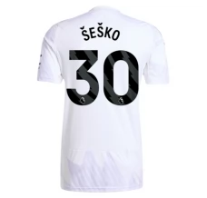 Maillot de Foot Manchester United Šeško 30 Tenue Extérieur 2025/26 Maillot de Foot Manchester United Šeško 30 Tenue Extérieur 2025/26
