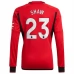 Maillot de Foot Manchester United Shaw 23 Tenue Domicile 2023/24 Manche Longue