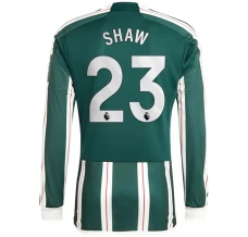 Maillot de Foot Manchester United Shaw 23 Tenue Extérieur 2023/24 Manche Longue